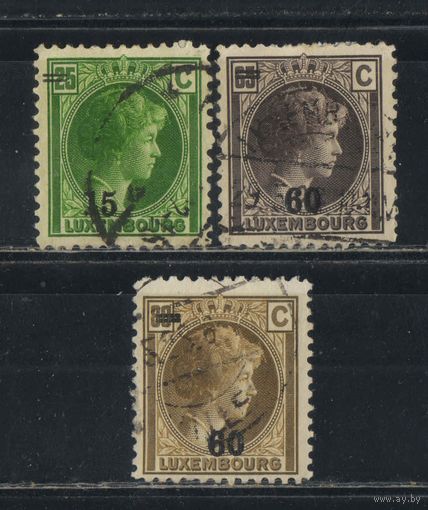 Люксембург 1928 Шарлотта Надп Стандарт #200,202,204