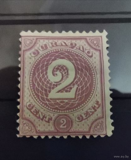Кюрасао. Почтовые марки с цифрами 1889-1891 гг.