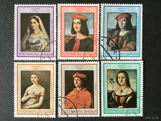 500 лет Рафаэлю. Куба,1983, серия 6 марок