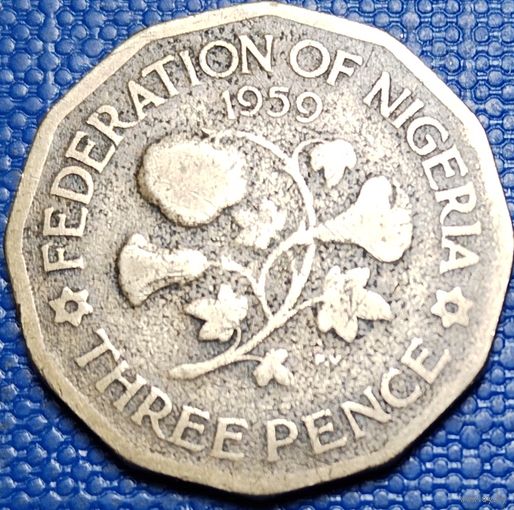 Нигерия 3 пенса 1959 г.