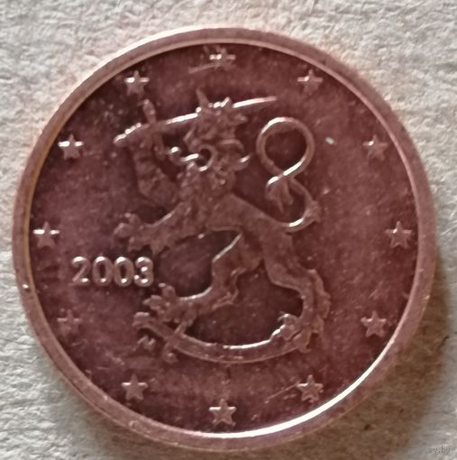 Финляндия 2 евроцента 2003 год, KM# 99