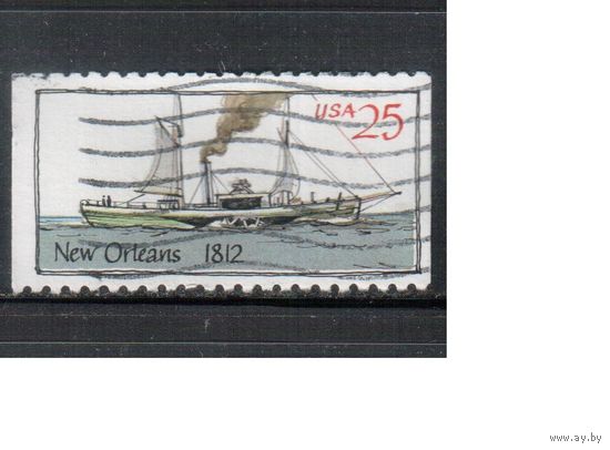 США-1989, (Мих.2033),  гаш., Флот, Корабли ,