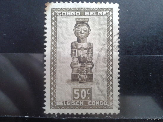 Конго колония Бельгии, 1948. Африканское искусство