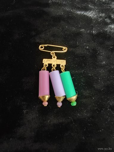 Детская брошь "Карандаши" СССР