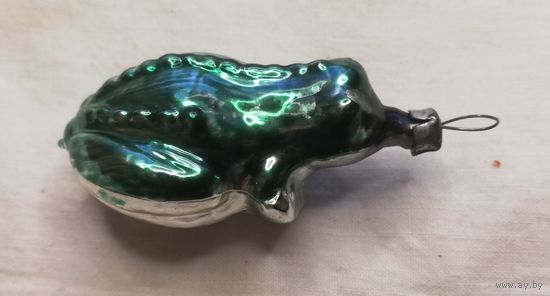 Елочная игрушка "Лягушка", СССР