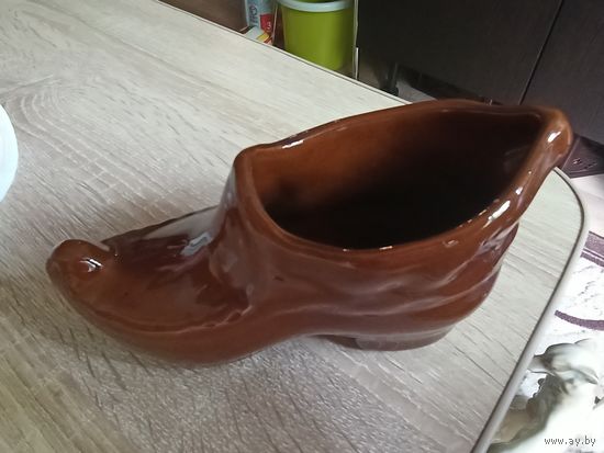 Статуэтка глиняная СССР Сапожок