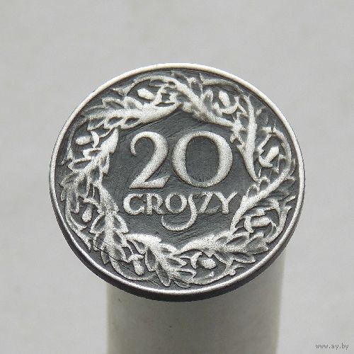 Польша 20 грошей 1923 немецкая окупация