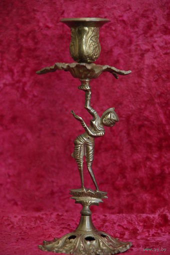 Подсвечник  латунный  20,5 см