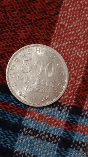 Германия 500 марок 1923 J  редкий мондвор