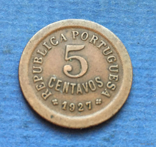 Португалия 5 центаво (сентаво) 1927