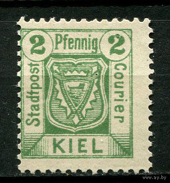 Германия - Киль - Местные марки - 1899 - Герб 2Pf - [Mi.11] - 1 марка. Чистая без клея.  (Лот 107CJ)