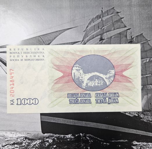 1000 Динар Босния и Герцеговина