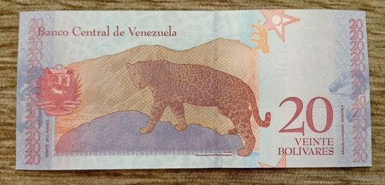 Werty71 Венесуэла 20 боливаров 2018 UNC банкнота