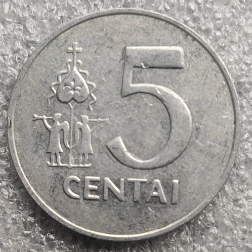 Литва 5 центов  1991 г.