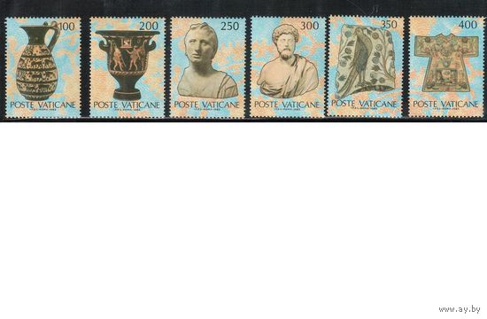 Ватикан-1983,(Мих.820-825) **   , Коллекция Ватикана, Искусство, (полная серия)