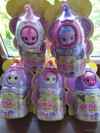 Набор мини кукол от Zapf Creation(куклы гусеницы 5 единиц+12 божьих коровок одним лотом)для коллекционеров