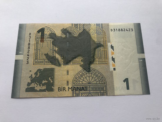 1 манат 2009 г., Азербайджан