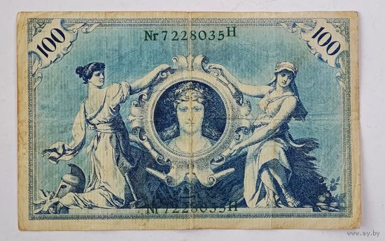1908 год Германия 100 марок