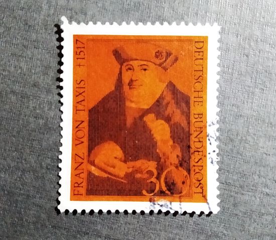 Марка Германия 1967 год Франц фон Таксис