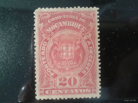 Мозамбик, колония Португалии, 1919. Доплатная марка, герб