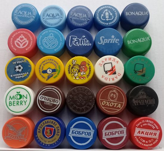 25 ПЭТ крышек