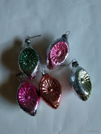 Елочные игрушки.СССР. 5шт.