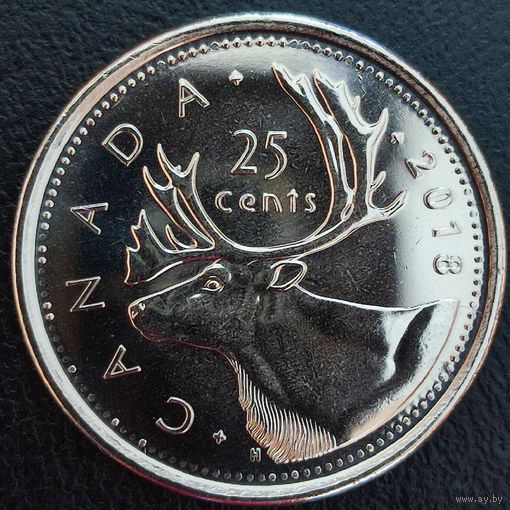 Канада 25 центов, 2018 Елизавета II, UNC. (1.1.5)