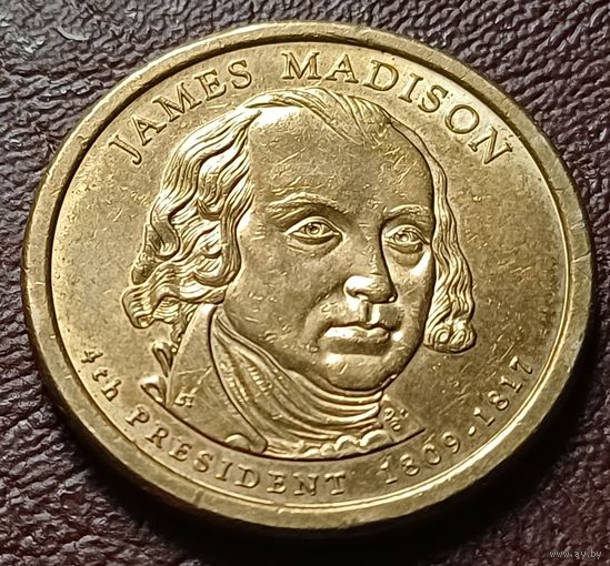 США 1 доллар, 2007   P     Джеймс Мэдисон (1809-1817)     ( 2-12-3 )