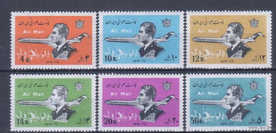 [2095] Иран 1974. Авиация.Самолет.Шах Ирана. СЕРИЯ MNH. Кат.17 е.