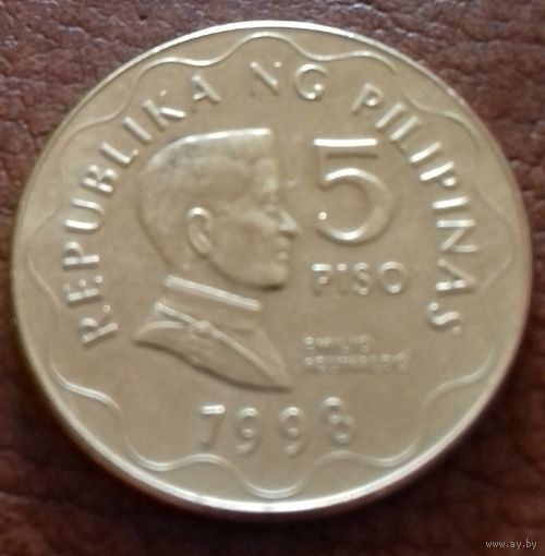 Филиппины 5 песо 1998