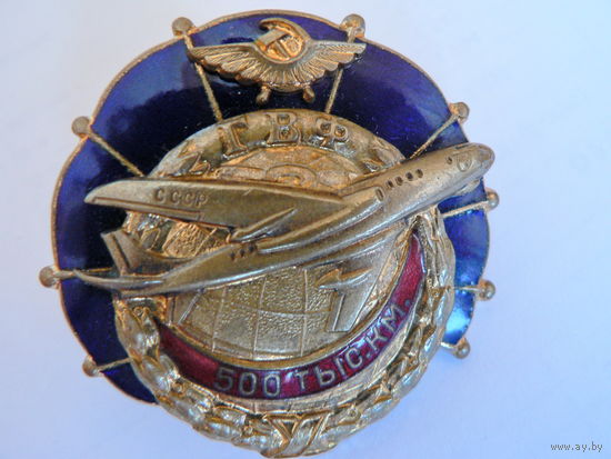 За налет 500 000 км. ГВФ ТУ-104