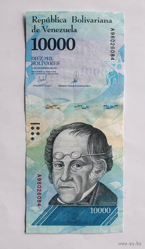 Венесуэла. 10000 боливаров 2017 г. UNC