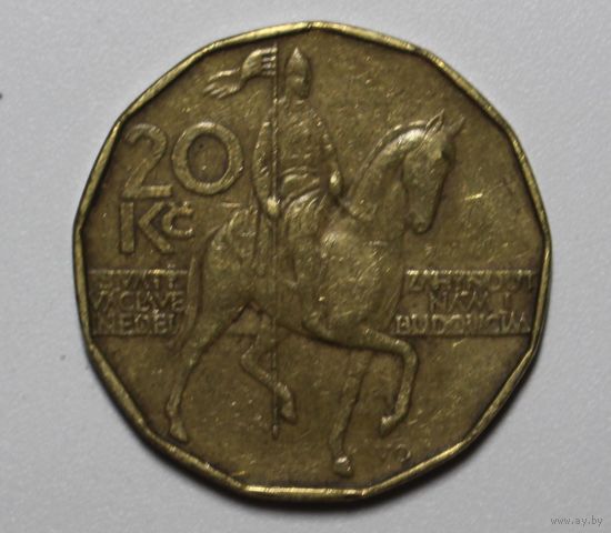 Чехия 20 крон 1993 год