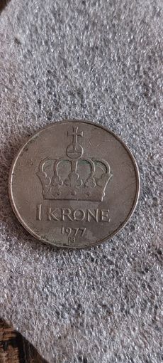 Норвегия1 крон 1977