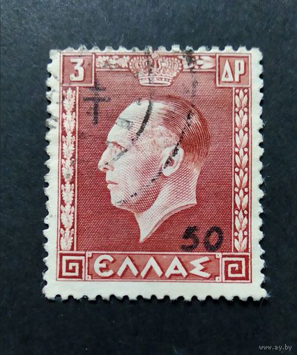 Греция \415н\ 1951 год. Борьба с туберкулезом. Благотворительность. Надпечатка.