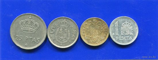 Испания 4 монеты