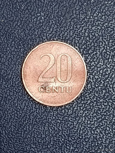 20 центов 1991г. Литва