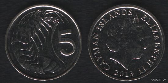 Кайманы km132 5 центов 2013 год (nf02