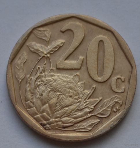 ЮАР, 20 центов 2008 г.