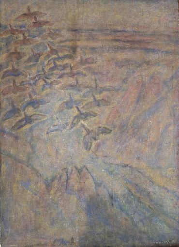 Степанов Алексей Матвеевич (1923 – 1989) Народный художник КазССР Летят перелетные птицы