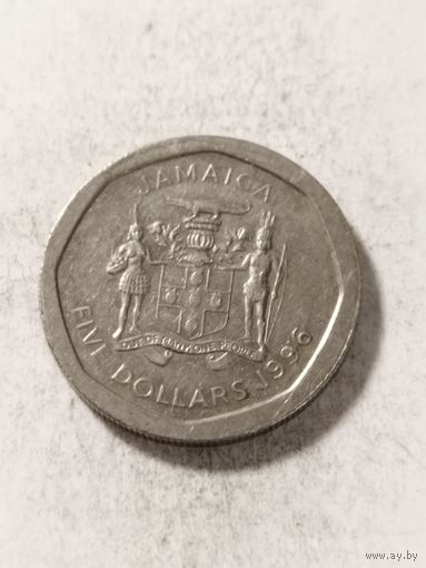 Ямайка 5 долларов 1996