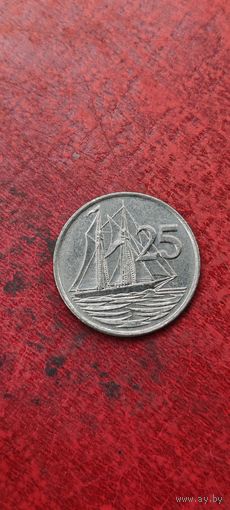 Каймановы острова 25 цент 1990