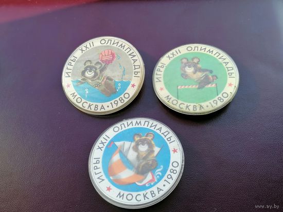 Москва 80 .олимпиада 80   3 шт мишка