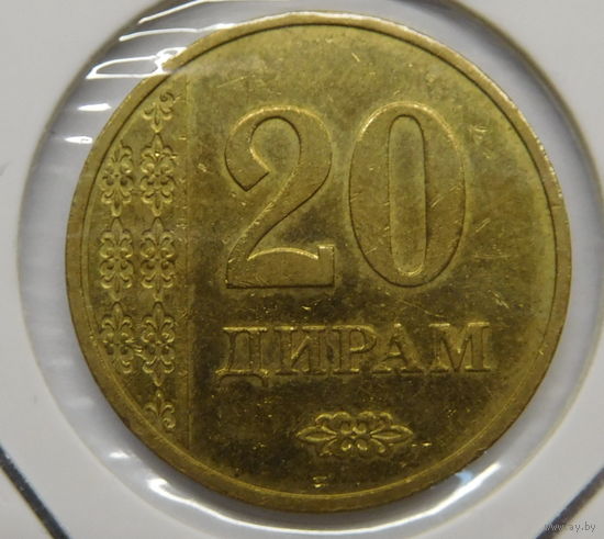 Таджикистан 20 дирамов 2018 г