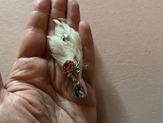 Брошь Кельтская Лапка Куропатки фирма Mizpah Англия 60-е редкость