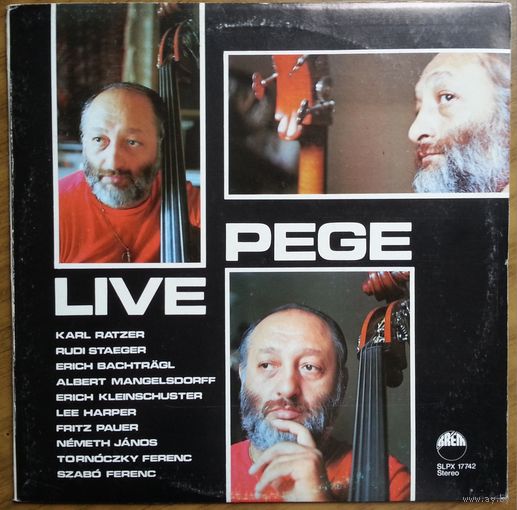 LP Aladar PEGE - Live (1982) Fusion, Free Improvisation, Jazz-Rock, Post Bop