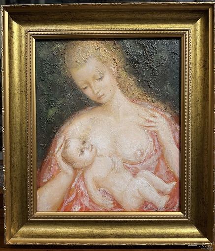 Кузьмич А.В. "Моя Мадонна", 1992 год; 30/36 см