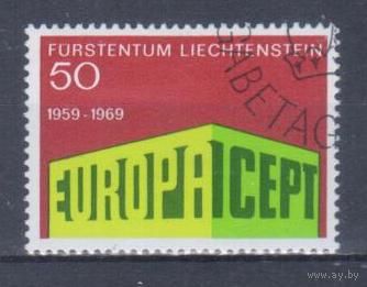 [2335] Лихтенштейн 1969. Европа.EUROPA. Одиночный выпуск. Гашеная марка.
