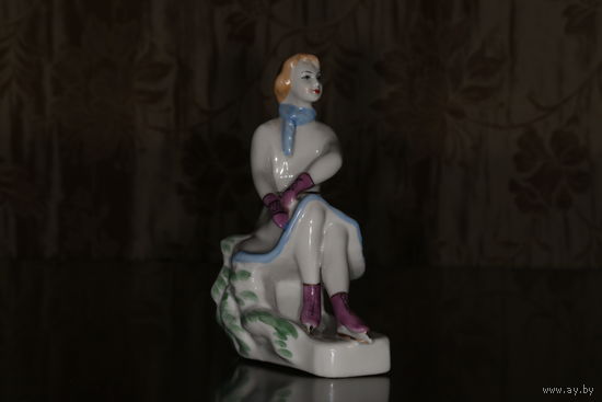 Фарфоровая статуэтка "Фигуристка" ЗХК Полонне