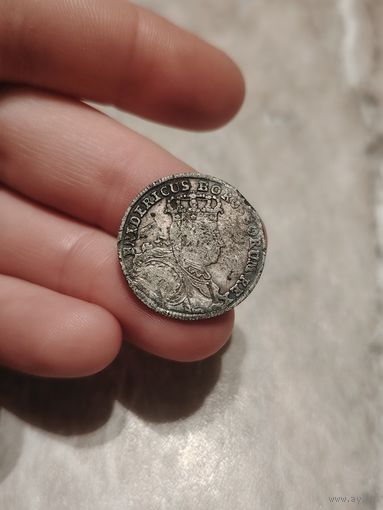 6 грошей 1755, Бреслау (Вроцлав), редкость